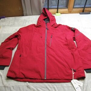 OObermeyer Jacket Mens XXL Red RaZe HydroBlock Lined Insulated Hooded $299 NEW